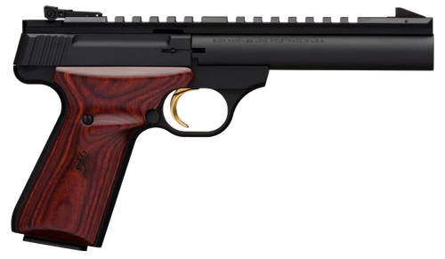 Browning Buck Mark 22 LR, 5.5" Barrel, Black, Cocobolo Grip, 10rd