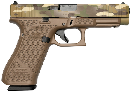 Weapon Works Glock 47 Gen 5 9mm, 4.49" Barrel, Multi Camo Slide, Flat Dark Earth Frame, 17rd