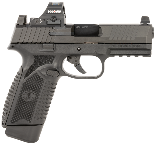 FN 545 MRD 45 ACP, 4.1" Barrel, Black, Holosun 407C Red Dot, 10rd