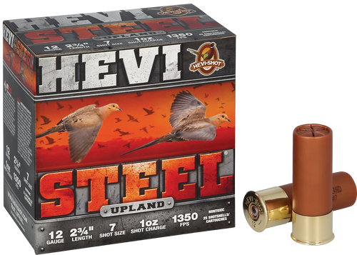 HEVI-Shot Upland 12 Ga, 2.75", 1 oz, 7 Shot, 25rd Box