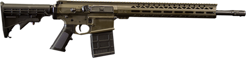 Live Free Battle Rifle 7.62x51mm, 18" Threaded Barrel, Olive Drab Green Cerakote, M-Lok Handguard, 10rd