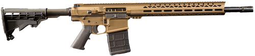 Live Free Battle Rifle Heavy 7.62x51mm, 18" Threaded Barrel, Burnt Bronze Cerakote, Rogers Super Stock, 10rd