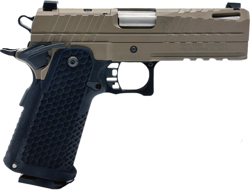LFA Appollo 11 Compact 9mm, 3.5" Barrel, Optics Ready, Flat Dark Earth, 17rd