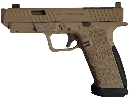 LFA Falcon 9XC 9mm, 4" Barrel, Compact, Optics Ready, Flat Dark Earth, 17rd