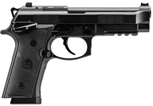 Beretta 92GTS 9mm, 4.7" Barrel, Black Cerakote, Optic Ready, 15rd