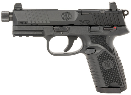 FN 502 Tactical 22 LR, 4.6" Threaded Barrel, Black, Optic Ready, 15rd