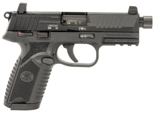 FN 502 Tactical 22 LR, 4.6" Threaded Barrel, Black, Optic Ready, 10rd