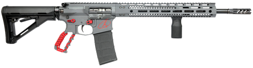 Watchtower Type 15 223 Wylde, 16" Threaded Barrel, Gray Cerakote, Red Engraved Logo, 30rd