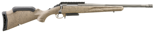 Ruger American Ranch Gen II 6.5 Creedmoor, 16.1" Threaded Barrel, Flat Dark Earth Splatter, Black Rec, 3rd
