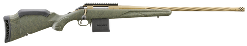 Ruger American Predator Gen 2 223 Remington. 22" Threaded Bronze Barrel, Green Splatter, 10rd