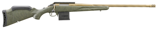 Ruger American Predator Gen 2 22 ARC, 22" Threaded Bronze Barrel, Green Splatter, 10rd