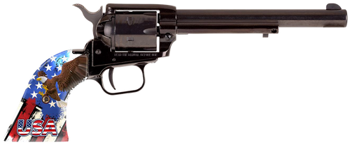 Heritage Rough Rider 22 LR, 6.5" Barrel, Black, USA Eagle Polymer Grip, 6rd