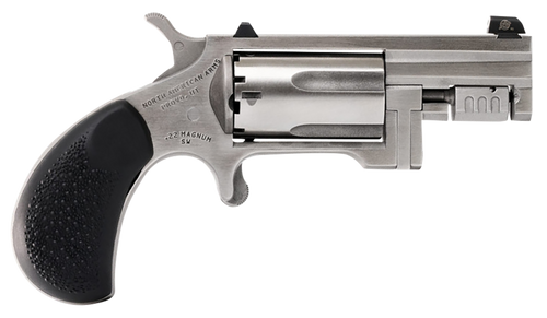North American Arms Sentinel 22 WMR, 1.625" Barrel, Silver, Rubber Grip, 5rd