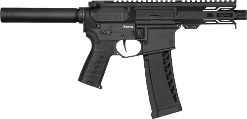 CMMG Banshee MK4 22 LR, 4.5" Taper Threaded Barrel, Black Cerakote, Pistol Tube, 25rd