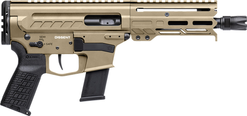 CMMG Dissent MKG 45 ACP, 6.5" Taper Threaded Barrel, Coyote Tan Cerakote, 13rd