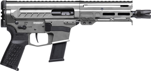 CMMG Dissent MKG 45 ACP, 6.5" Taper Threaded Barrel, Tungsten Cerakote, 13rd