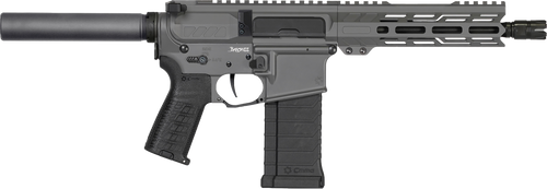 CMMG Banshee MK4 5.7x28mm, 8" Taper Threaded Barrel, Tungsten Cerakote, Pistol Tube, 30rd