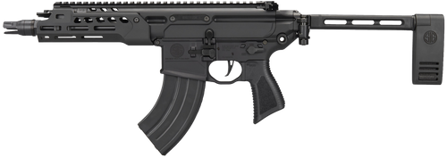 Sig Sauer MCX Rattler LT 7.62x39mm, 7.75" Threaded Barrel, Black, Pivoting Contour Brace, 28rd