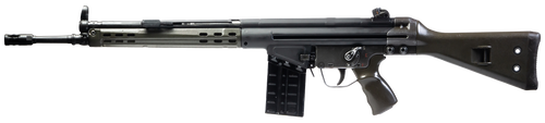 Century CA-3 7.62x51mm, 18" Threaded Barrel, Black, Olive Drab Green Furniture, 20rd