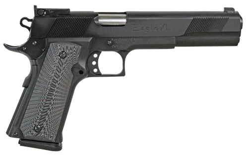 Iver Johnson Eagle XL 45 ACP +P, 6" Barrel, Black, G10 Grip, 14rd