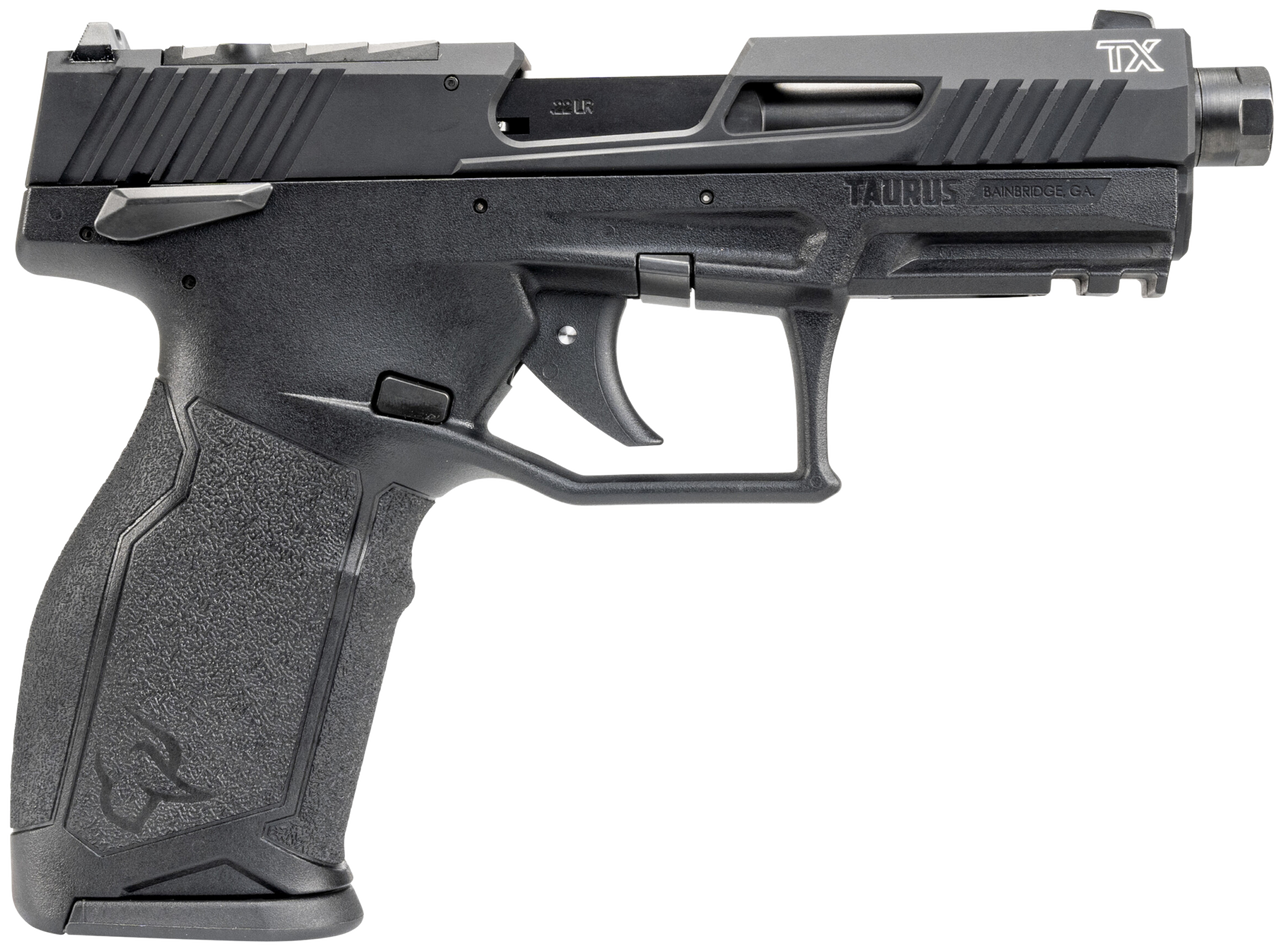 Taurus TX22 Gen 2 22 LR, 4.1" Threaded Barrel, Black Cerakote, 10rd