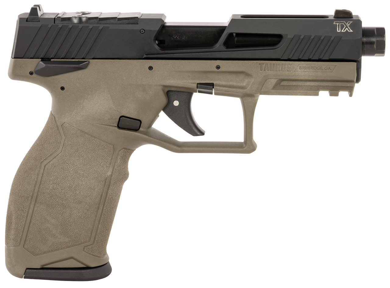 Taurus TX22 Gen 2 TORO 22 LR, 4.1" Threaded Barrel, Olive Drab Green, 22rd