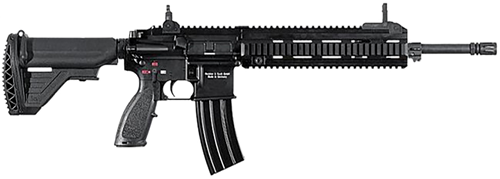 HK MR27 ACOG 223/5.56mm, 16.5" Barrel, Black, Adjustable Stock, Trijicon ACOG 3.5x30mm, 10rd
