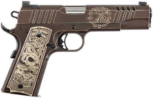 Kahr 1911 1776 Special Edition 45 ACP, 5" Barrel, Plum Brown Cerakote with Desert Sand Accents, 7rd