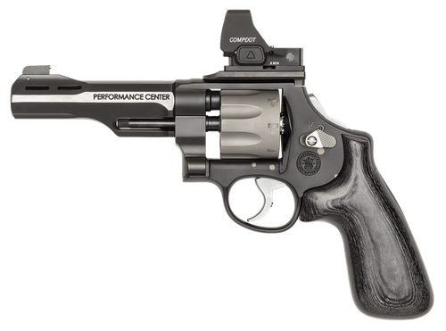 Smith & Wesson Performance Center 327 WR 9mm, 5" Barrel, Black Laminate, Vortex Compdot Red Dot, 8rd