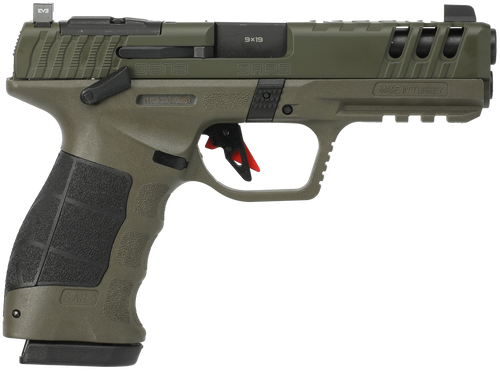 SAR USA SAR9 Gen3 9mm, 4.4" Barrel, Olive Drab Green Cerakote, 17rd
