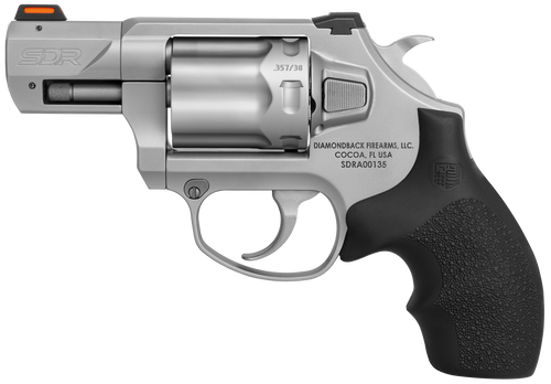 Diamondback SDR 357 Magnum/38 Special, 2" Barrel, Stainless Steel, Black Hogue Rubber Grip, 6rd