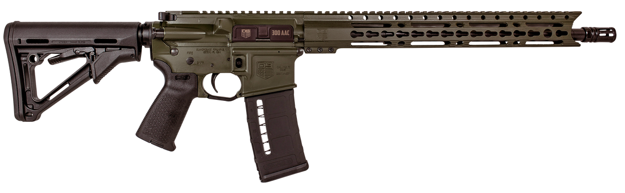 Diamondback DB15, .300 Blackout, 16", 30rd, Keymod Handguard, OD Green