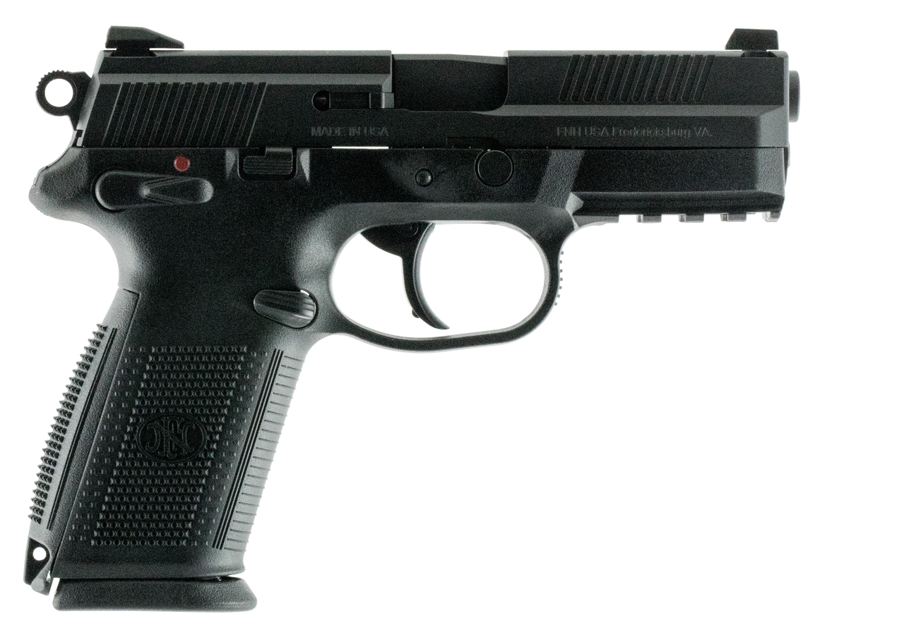 FN LE FNX-9 9mm Single/Double 4" 17rd Black Interchangeable Backstrap Grip Polymer Frame Black Stainless Steel Slide