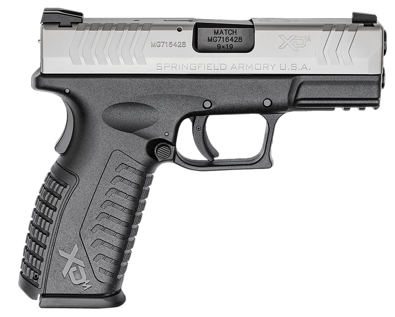 Springfield XDM 9mm, 3.8" Barrel 19rd, Bi-Tone Finish 19 Rd Mag