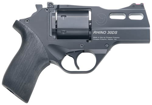 Chiappa Rhino 30DS 357 Magnum, 3" Barrel, Black, Rubber Grip, 6rd