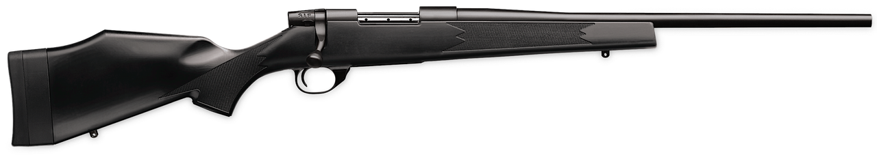 Weatherby Vanguard Synthetic Compact, .22-250 Rem, 20", Blued, Synthetic Stock