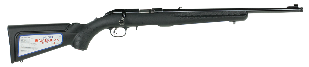 Ruger American Compact Rifle .22 Mag 18" Threaded Barrel, Blue Finish
