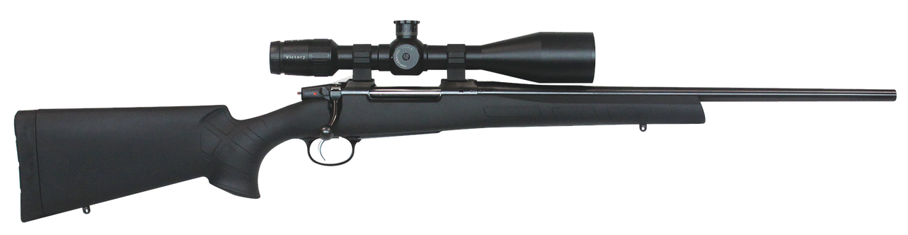 CZ 557 Sporter Bolt 6.5mmX55mm 20.5", Synthetic Blk Stk Blued Rec, 4 rd