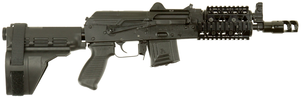 Arsenal AR-15 Pistol SA 5.56 NATO/223 8.5" Barrel, Brake 4 Rail PS Brace