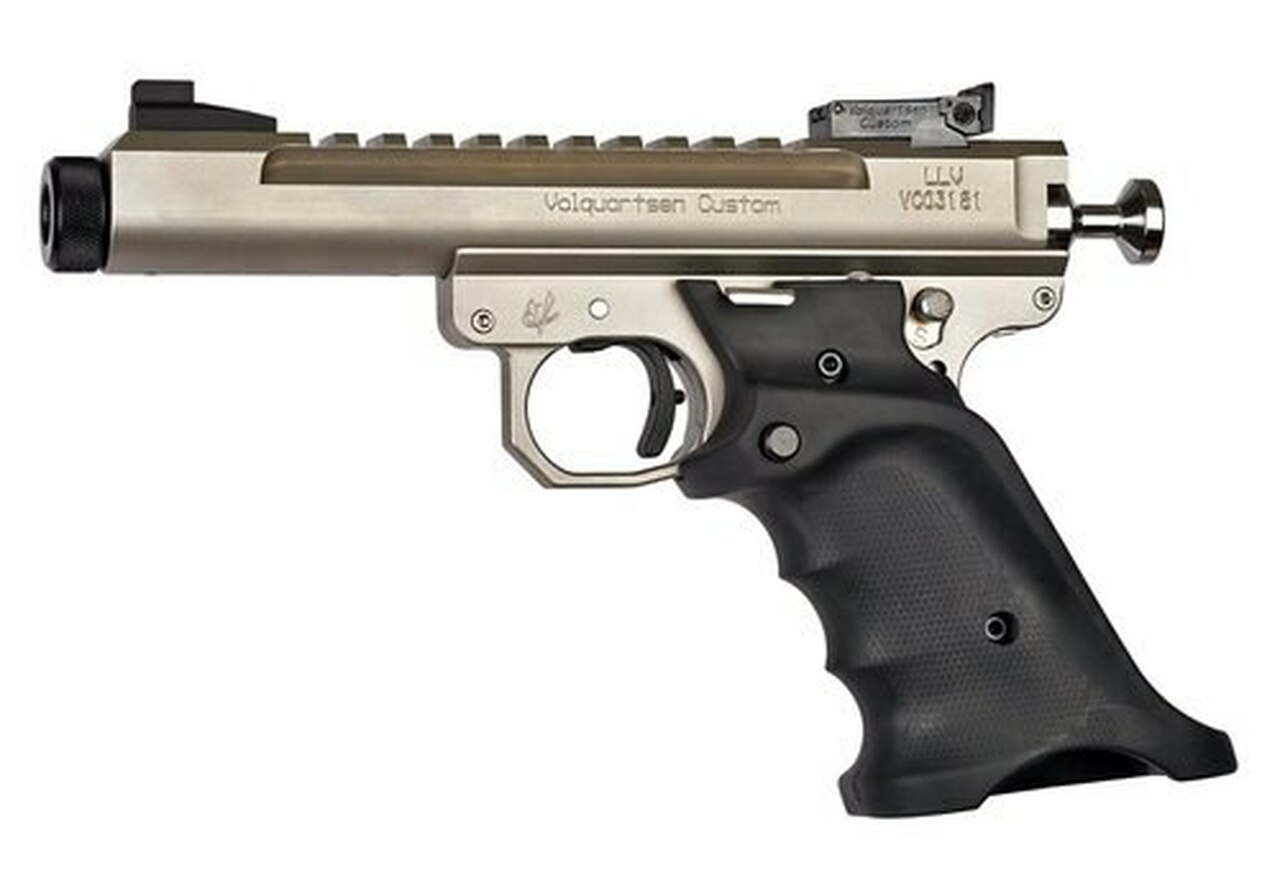 Volquartsen Scorpion .22 LR, 4.5" Barrel, MKIII Style, Volthane Grips, Silver