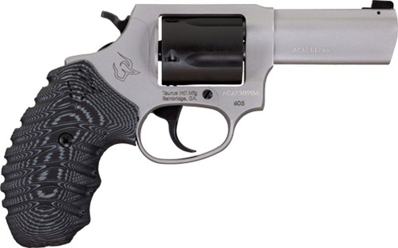 Taurus Defender 605, 357 Mag, 3" SS BBL, DA/SA, SS Frame, Black Cylinder, Front Night Sight, 5Rnd