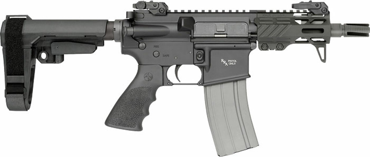 Rock River Arms RUKI-15 AR-15 Pistol 223/5.56 NATO 4.5" Barrel, SBA3 Tactical Arm Brace, 30rd Magazine
