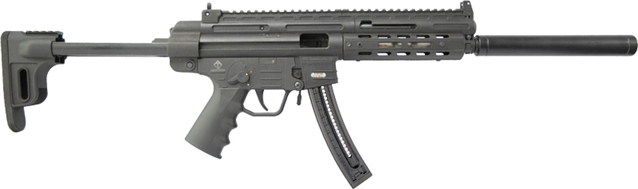 American Tactical, GSG-16, Semi-automatic, 22 LR, 16.25" Barrel, Black, Synthetic, M-Lok Handguard, 22Rd