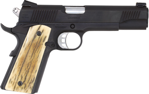 Tyler Gun Works 1911 45 ACP, 5" Barrel, Black, Mammoth Ivory Grip, 7rd