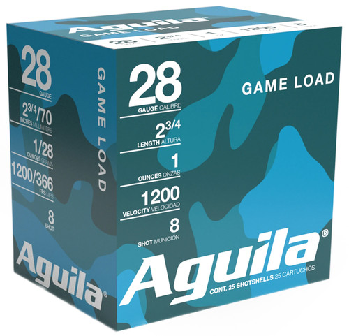 Aguila Birdshot 28 Ga, 2.75", 1 oz, 8 Shot, 25rd Box