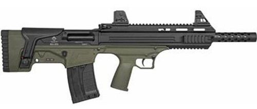 ATI Bulldog 20 Ga, 3" Chamber 18.5" Barrel, Green/Black, Bullpup Stock, 5rd