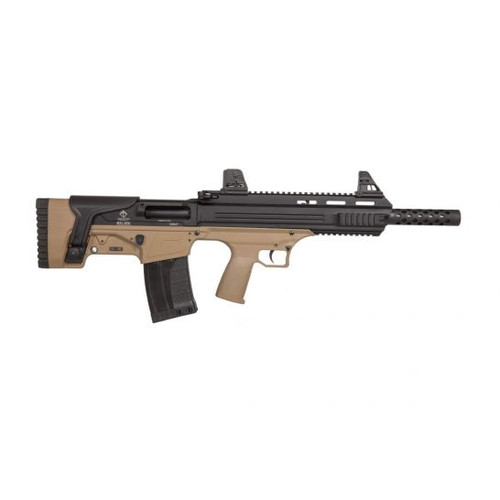 ATI Bulldog 20 Ga, 3" Chamber 18.5" Barrel, Tan/Black, Bullpup Stock, 5rd