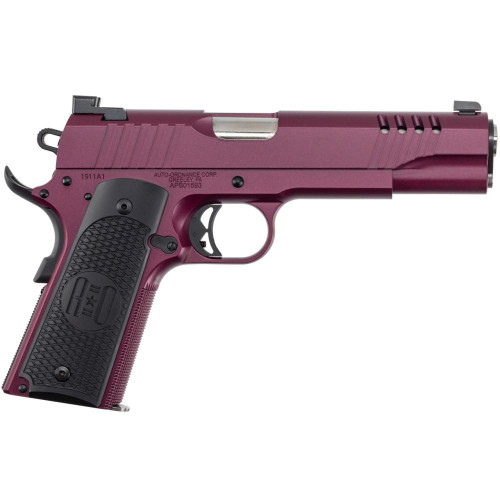 Auto-Ordnance 1911A1 45 ACP, 5" Barrel, Black Cherry, 7rd
