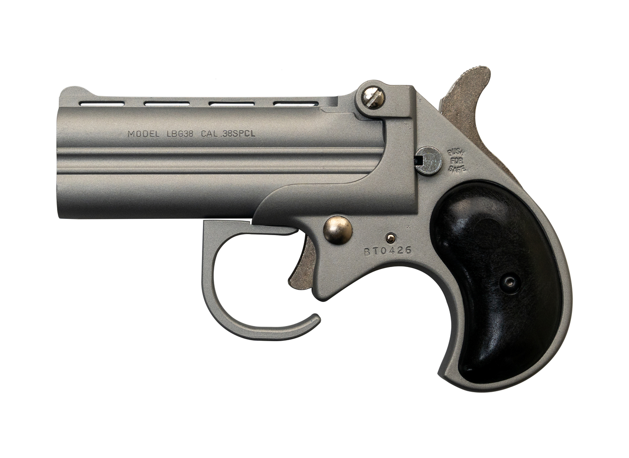 Bearman Long Bore Derringer .38 Special, 3.5" Barrel, Fixed Sights, Satin, 2rd