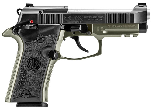 Beretta 80X Cheetah 380 ACP, 3.9" Barrel, Olive Drab Green Frame, Optics Ready, 13rd